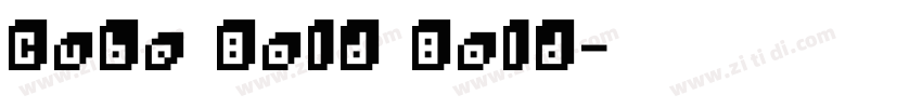 Cube Bold Bold字体转换